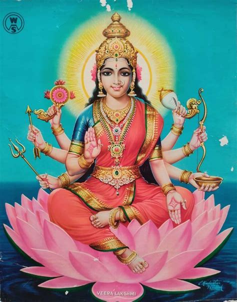 Maha Lakshmi C Kondiah Raju Thevar Art Gallery Shakti Goddess