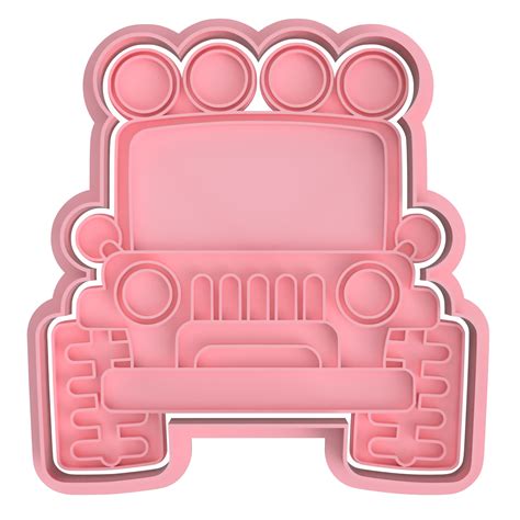 Archivo Stl Cortante De Jeep Para Galleta Y Fondant Objeto