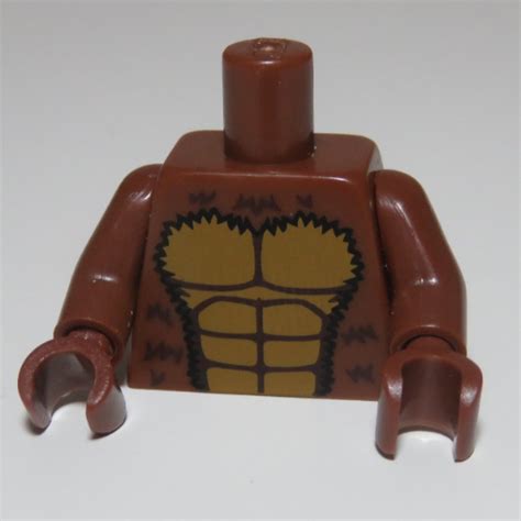 LEGO PART 973c19h19pr1952 Torso Bare Chest With Muscles Outline And