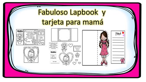 Fabuloso Lapbook y tarjeta para mamá Material Didáctico y Planeaciones