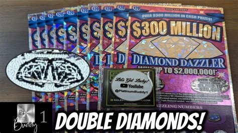 💎double Diamonds 💎 300 Million Diamond Dazzler 💎 Ohio Lottery Scratch