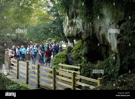 Tourists By Mother Shiptons Petrifying Well Knaresborough Summer