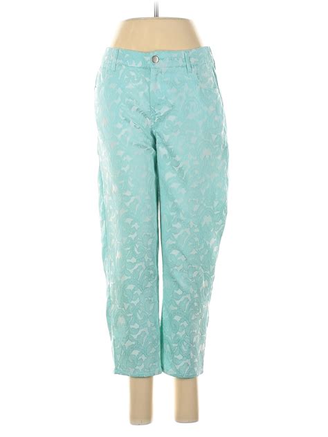 Jennifer Lopez Blue Teal Casual Pants Size 4 82 Off Thredup