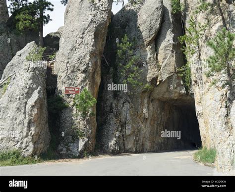 Wide view of the entrance of the Needle's Eye tunnel, one of the best ...