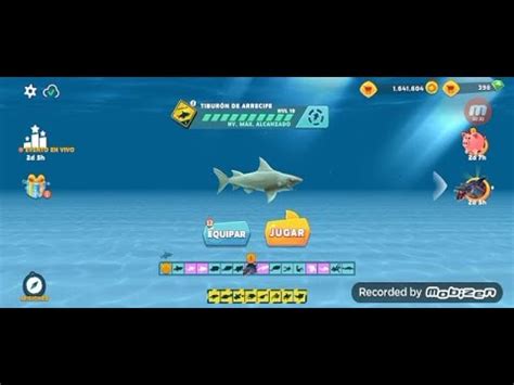 Jugando Hungry Shark Evolution con el tiburón de arrecife YouTube