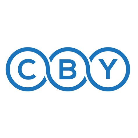 CBY letter logo design on white background. CBY creative initials ...