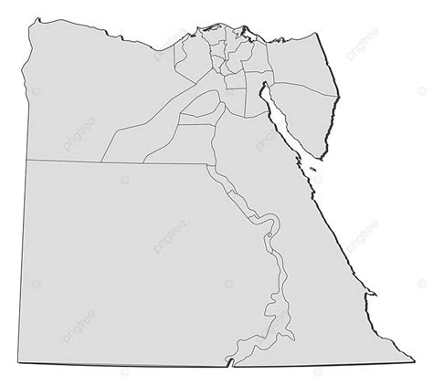 Map Of Egypt Political Map Of Egypt With The Several Governorates Photo