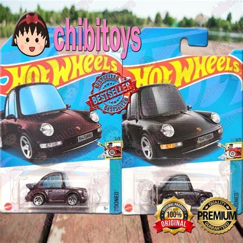 HITAM UNGU Hot Wheels Tooned Porsche 911 Turbo 3 6 964 2023 Black 2024 Purple GT3 RS Hotwheels