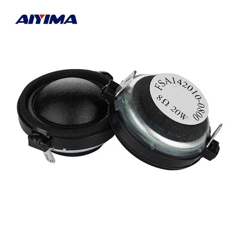 Aiyima Pcs Mm Dome Silk Film Tweeter Neodymium Speaker Units Ohm