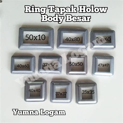 Jual Ring Tapak Holow Minimalis Body Besar Lebar Ornamen Aksesoris