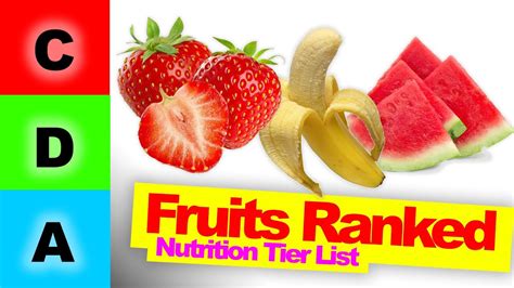 Are Fruits Bad For You Nutrition Tier Lists Fruits Youtube