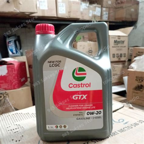 Jual Oli CASTROL GTX ULTRACLEAN 0W 20 LCGC 3 5Liter Kab Jombang