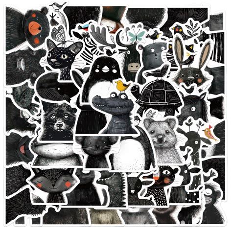 Zoo Animal Stickers 50 Pcs Cute Stickers for Water OTYSLIU