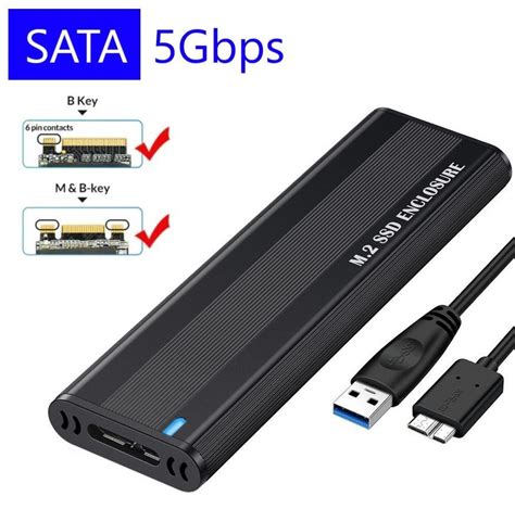 Внешний корпус для SSD M.2 SATA (NGFF) накопителя (переходник для SSD ...