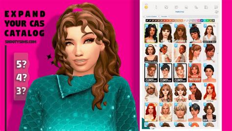 MORE COLUMNS IN CAS MOD: EXPAND YOUR CREATE A SIM CATALOG IN TS4 ...