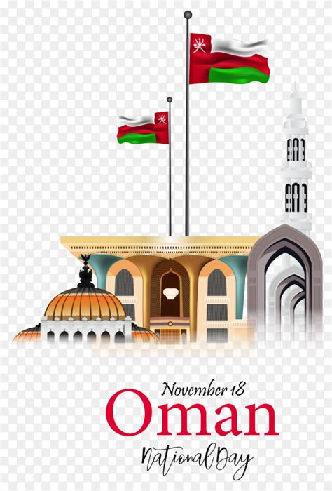 Flat Design National Day Of Oman On Transparent Background Png