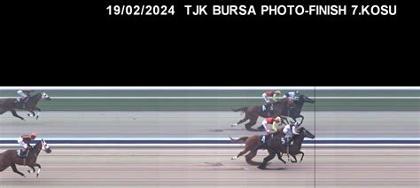 Bursa 7 Koşu Foto Finish Resmi 19 Şubat 2024 Pazartesi