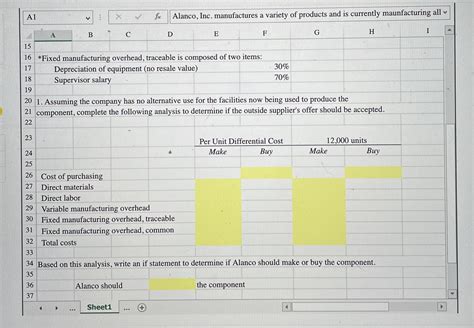 Solved Prepare A Make Or Buy Analysis R N Chegg