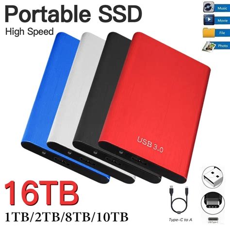 Przenośny zewnętrzny dysk twardy 1TB 2TB High Speed Mobile SSD USB 3 0