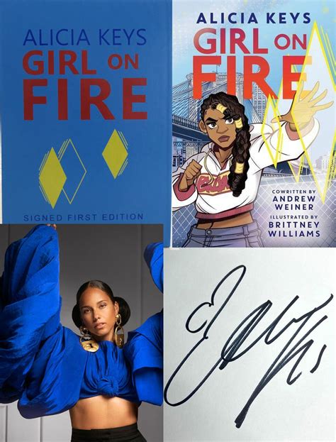 Alicia Keys "Girl On Fire" Signed First Edition, First Printing ...