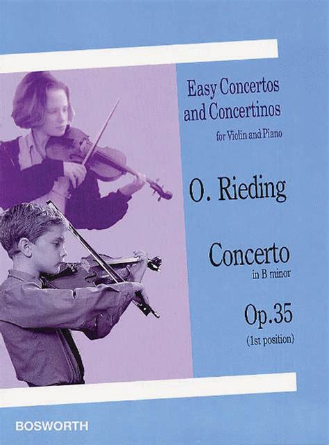 Concerto In B Minor Op 35 By Oscar Rieding Violin Solo Sheet Music Sheet Music Plus