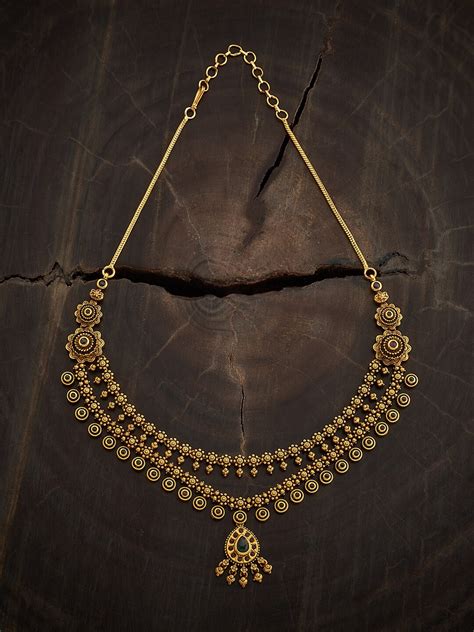 Buy Kushal S Fashion Jewellery Gold Plated Stones Studded Antique