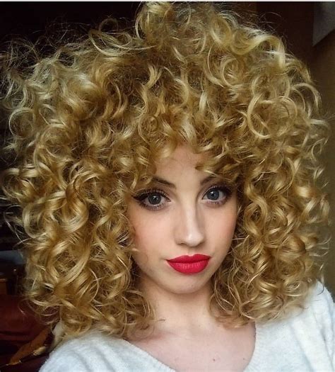 Big Curls For Long Hair Short Permed Hair Blonde Curly Hair Permed Hairstyles Big Hair Cool