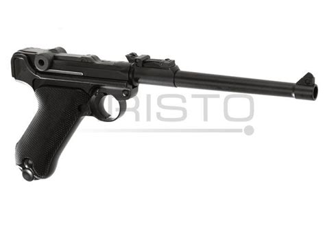 Airsoft Pištolj We P08 8 Inch Full Metal Gbb Gas Blowback Bk