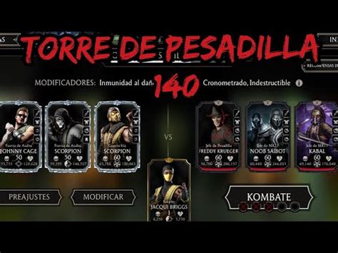 Torre De Pesadilla Batalla Jefes Mortal Kombat Mobile