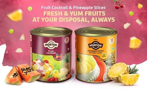 Morton Fruit Cocktail And Pineapple Slices Combo No Preservatives And Colours Delicious