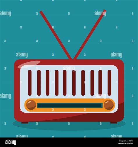 Radio vintage ilustración vectorial Imagen Vector de stock Alamy