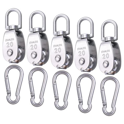 Mua 5 Pcs M20 Single Pulley Block 304 Stainless Steel Lifting Crane