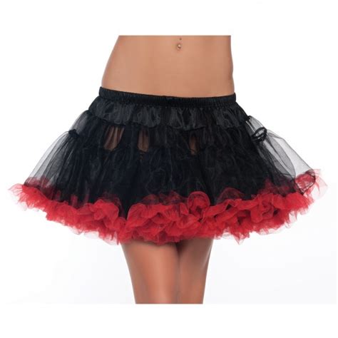 12 Black And Red 2 Layer Petticoat Halloween Costume Ideas 2023