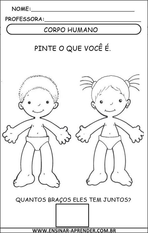 ATIVIDADES ESQUEMA CORPORAL Cantinho Do Educador Infantil