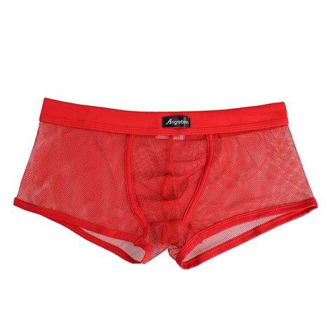 New Sexy Underwear Men Sexy Underwear Letter Printed Boxer Shorts Bulge