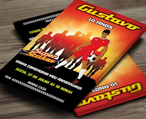 Convite Digital Super Strikas Supa Strikas Montando A Sua Festa Oficial