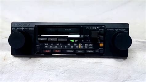 Vintage Sony Xr Am Fm Cassette Car Stereo Youtube