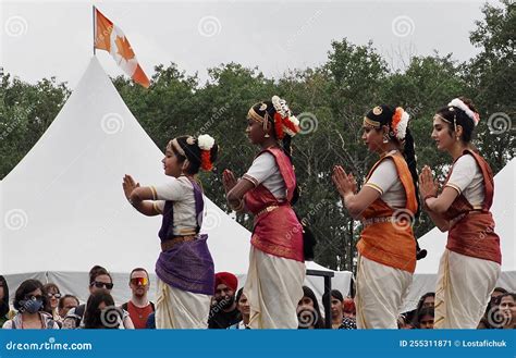 East Indian Dancers At Edmonton Alberta Heritage Days Editorial Photo