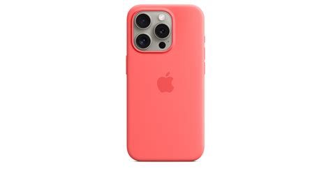 Iphone 15 Pro Silicone Case With Magsafe Guava Apple Ca