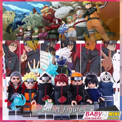 Naruto Minifigures Uchiha Obito Pein Hatake Kakashi Uchiha Sasuke Hidan