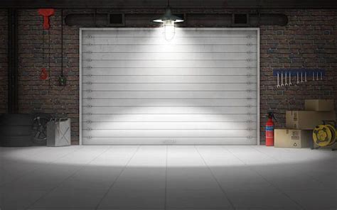 Garage Diorama Backgrounds Free Printable