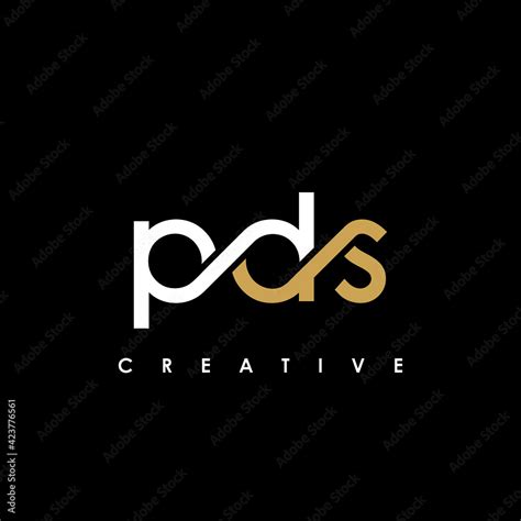 Pds Letter Initial Logo Design Template Vector Illustration Stock