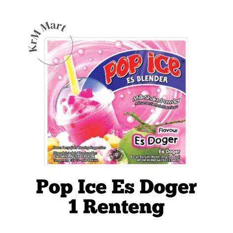 Jual Pop Ice Es Doger 1 Renteng Renceng Shopee Indonesia