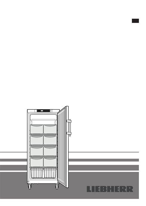 User Manual Liebherr LGv 5010 MediLine English 16 Pages