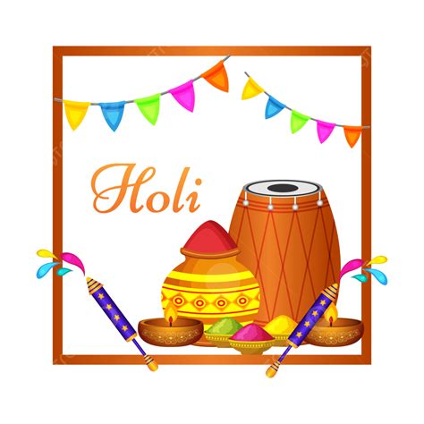 Happy Holi Poster Vector Hd Png Images Circular Bright Happy Holi