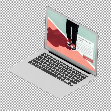 Premium Psd Isometric Laptop