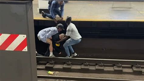 Brooklyn News Video Shows People Save Man Who Collapsed Onto Tracks At Hoyt Schermerhorn