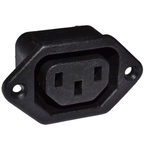 Iec C13 Panel Mount Iec Plug Female 10a 250 V Ac