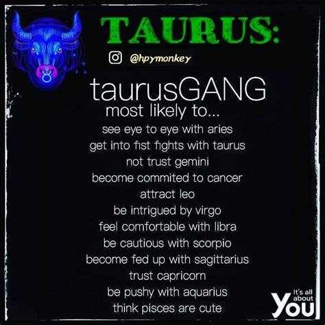 An Advertisement For Taurus Is Shown On A Black Background With The