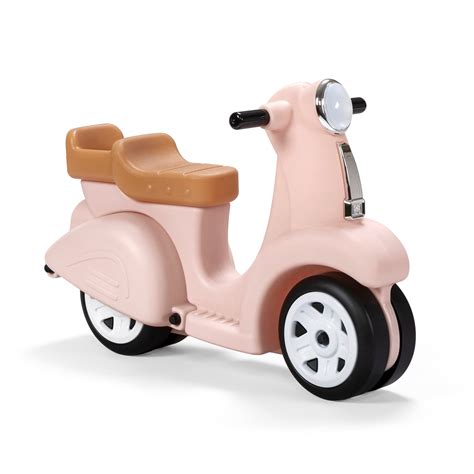 Step2 Ride Along Scooter Pink Ride On Toy With Vintage Style Design